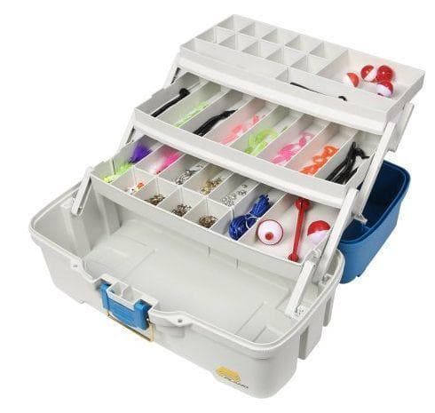 Plano 3-Tray Fishing Tackle Box with Starter Kit