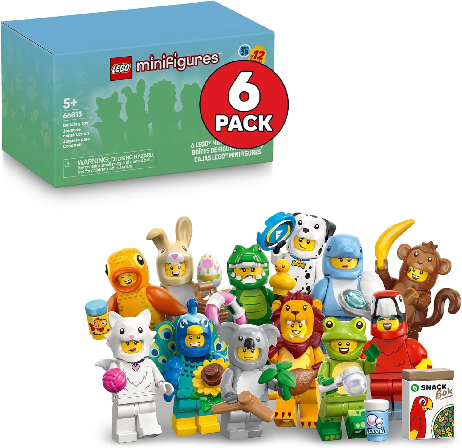 Collect Adorable LEGO Animal Minifigures in Mystery Boxes