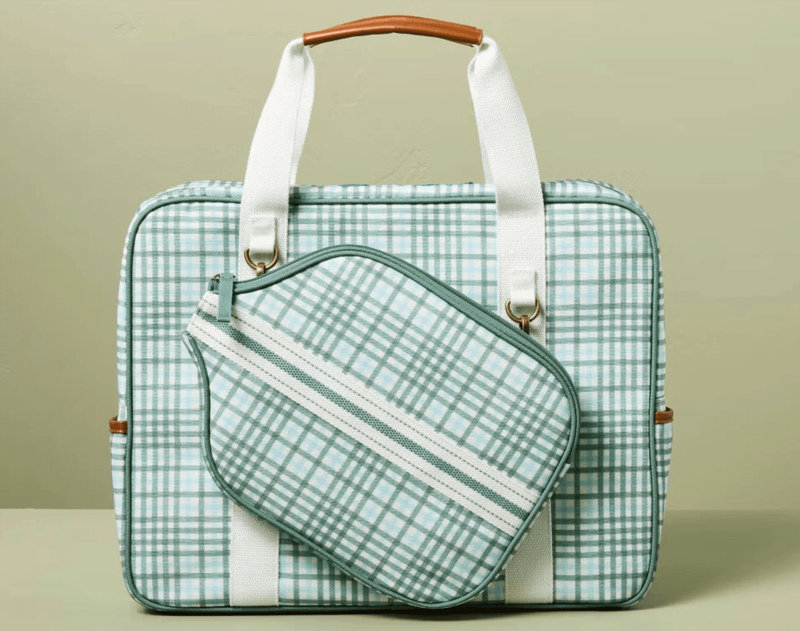 Hearth & Hand Plaid Pickleball Bag & Paddle Cover - 63% Off