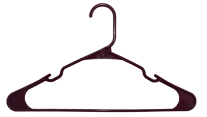 Mainstays Plastic Notched Hangers for Efficient Closet Organization