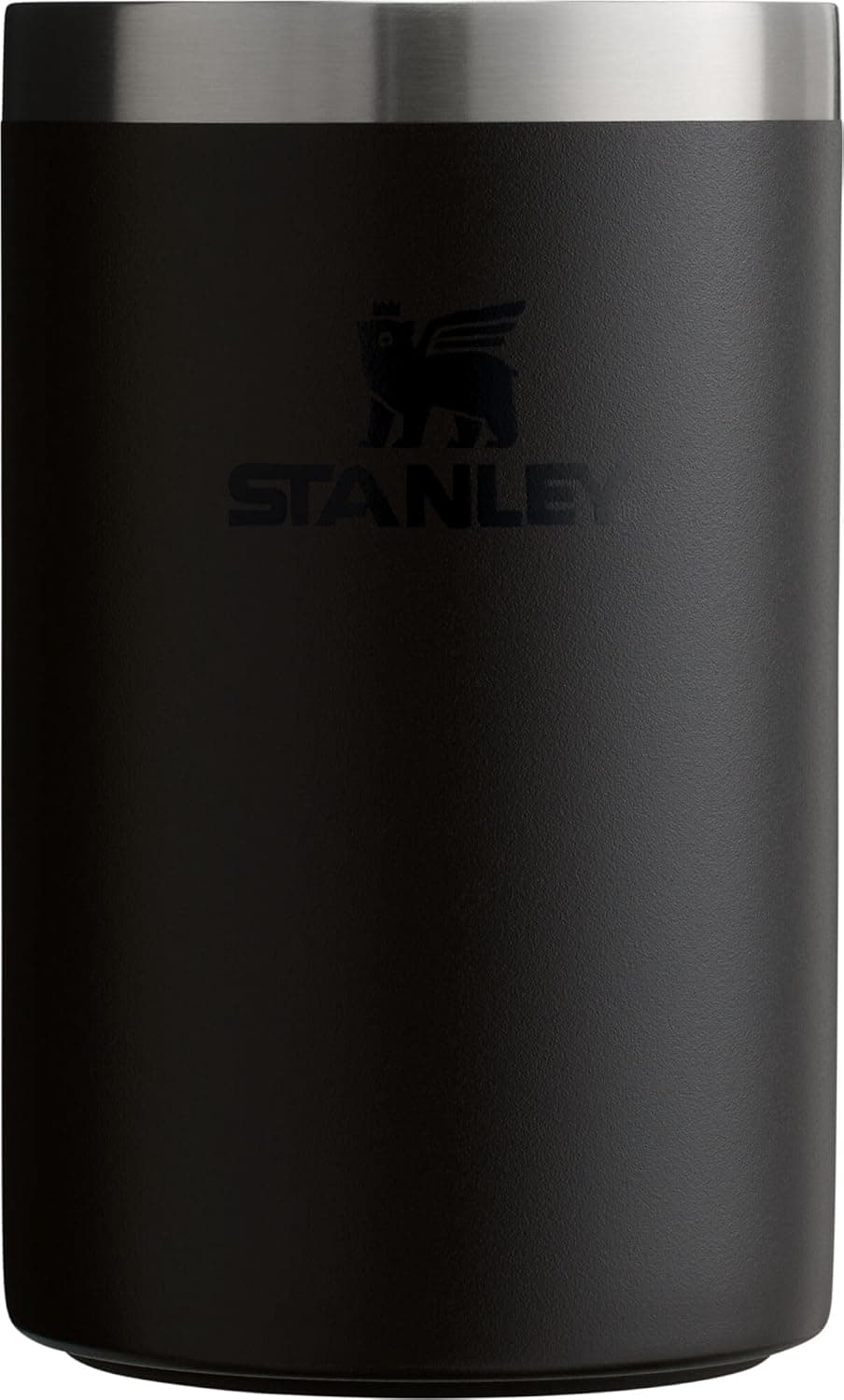 Stanley Everyday Can Cooler Cup 10 oz | Beer, Seltzers, Soda, and Energy Drinks | Doubles as Tumbler | Insulated Stainless Steel Drink Holder | BPA-Free | Black 2.0