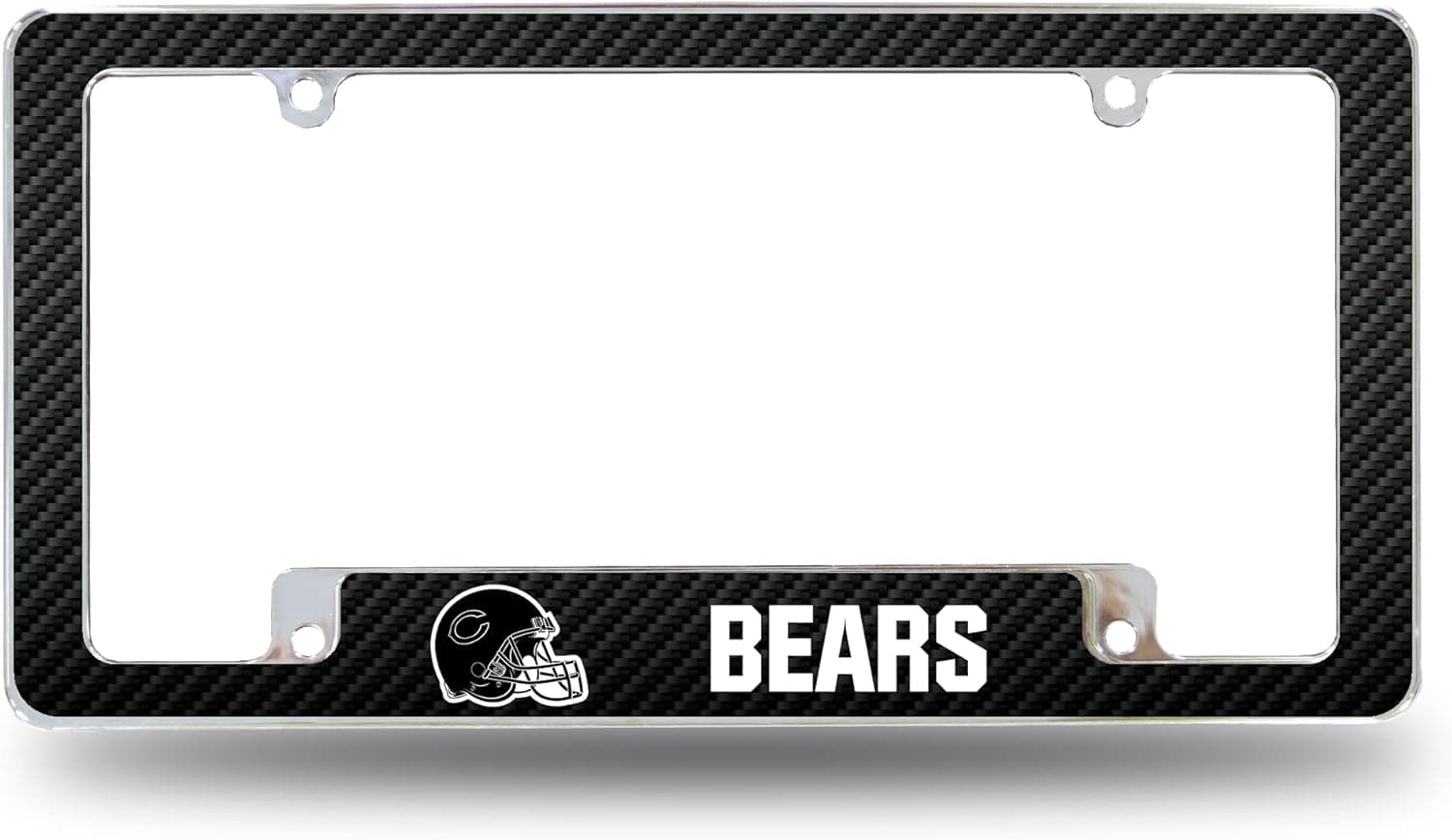 Stylish NFL Chicago Bears Chrome Frame for Your Ride