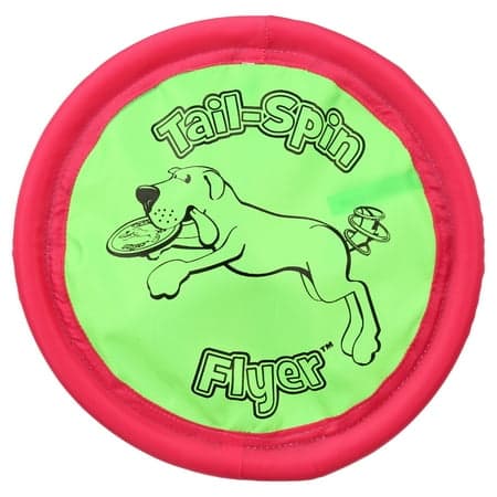 Petmate Booda Tail Spin Flyer Big Daddy Frisbee Dog Toy, Large, Multicolor, Pack of 1