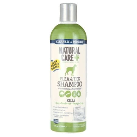 Natural Care Flea and Tick Dog Shampoo with Peppermint - 12oz