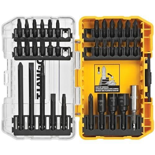 Powerful 34-Piece Dewalt Impact Screwdriver Bit Set