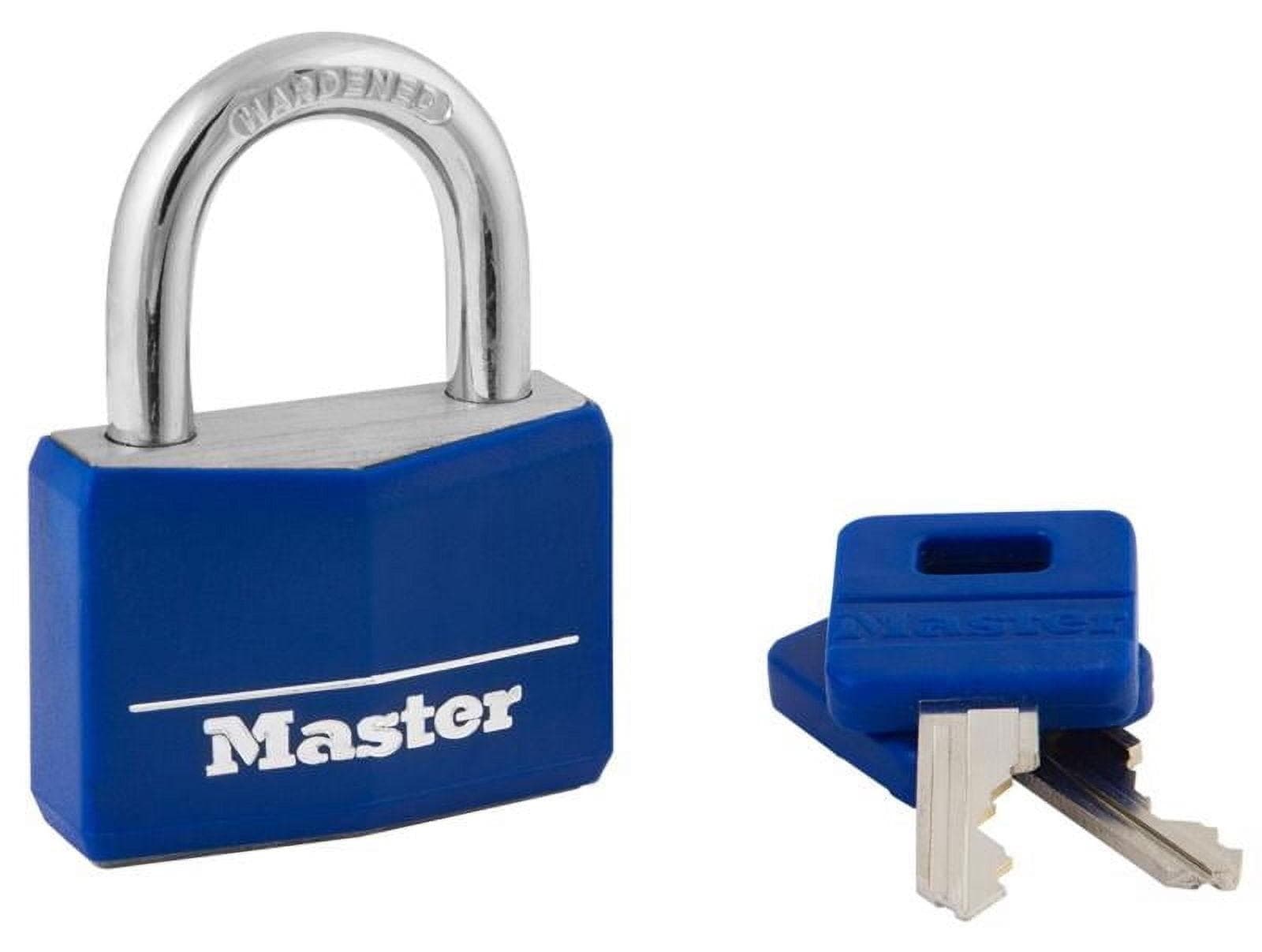 Save 39% on Master Lock Padlock with Brass Body and Blue Cover at Walmart