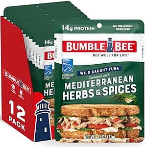 Save on Bumble Bee Wild Caught Tuna with Mediterranean Herbs & Spices