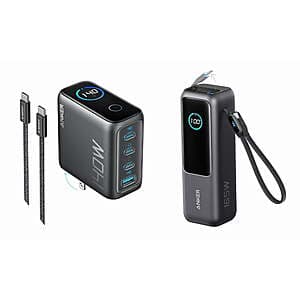 Anker 140W MAX USB C Laptop Charger (4-Port) + 25k mAh Portable Power Bank (4-Port) $105 + Free Shipping