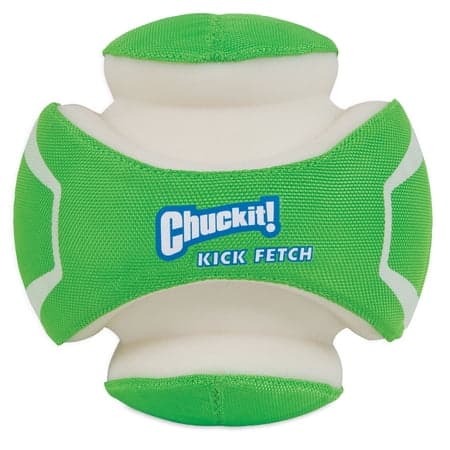 Chuckit! Max Glow Kick Fetch Fetch Dog Ball, Glow In The Dark Toy for Dogs, 8” Large