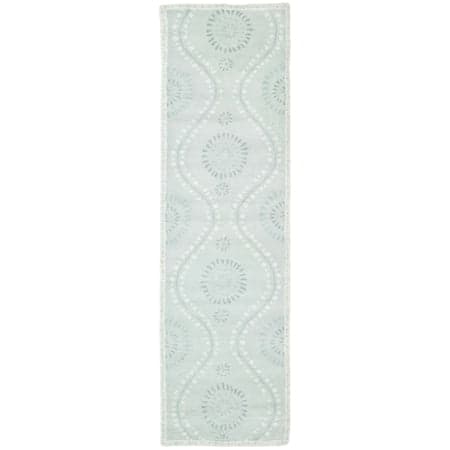 SAFAVIEH Martha Stewart Living Ogee Dot Spring Melt Wool Runner Rug, Spring Melt, 2'3"x8'
