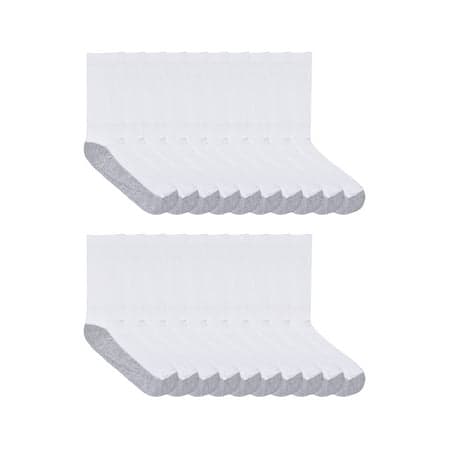 Wonder Nation Boys Cushioned Crew Socks, 10-Pack Sizes S (4-8.5) - L (3-9)