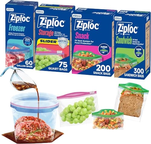 Ziploc Variety Pack: 34% Off Versatile Food Storage Bags