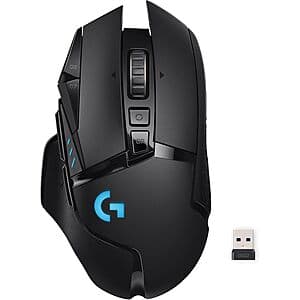 Logitech G502 Lightspeed Wireless Gaming Mouse (Black) - $72.20 with Free Shipping
