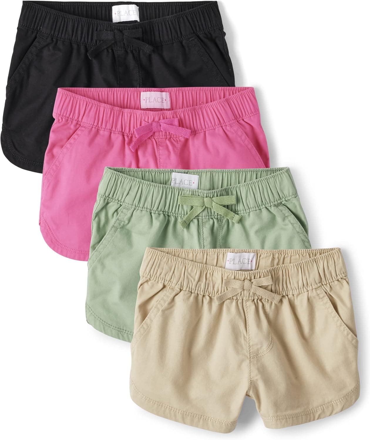 Save 60% on 4-Pack of Solid Pull-On Shorts from The Children's Place