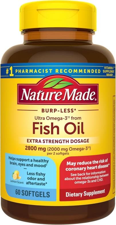 Support Your Health with Nature Made Omega-3 Fish Oil Softgels