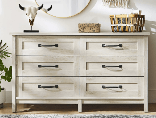 Better Homes & Gardens Modern Farmhouse 6 Drawer Dresser Walmart