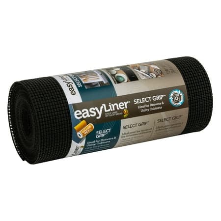 EasyLiner Select Grip Shelf Liner, Black, 12 in. x 30 ft. Roll