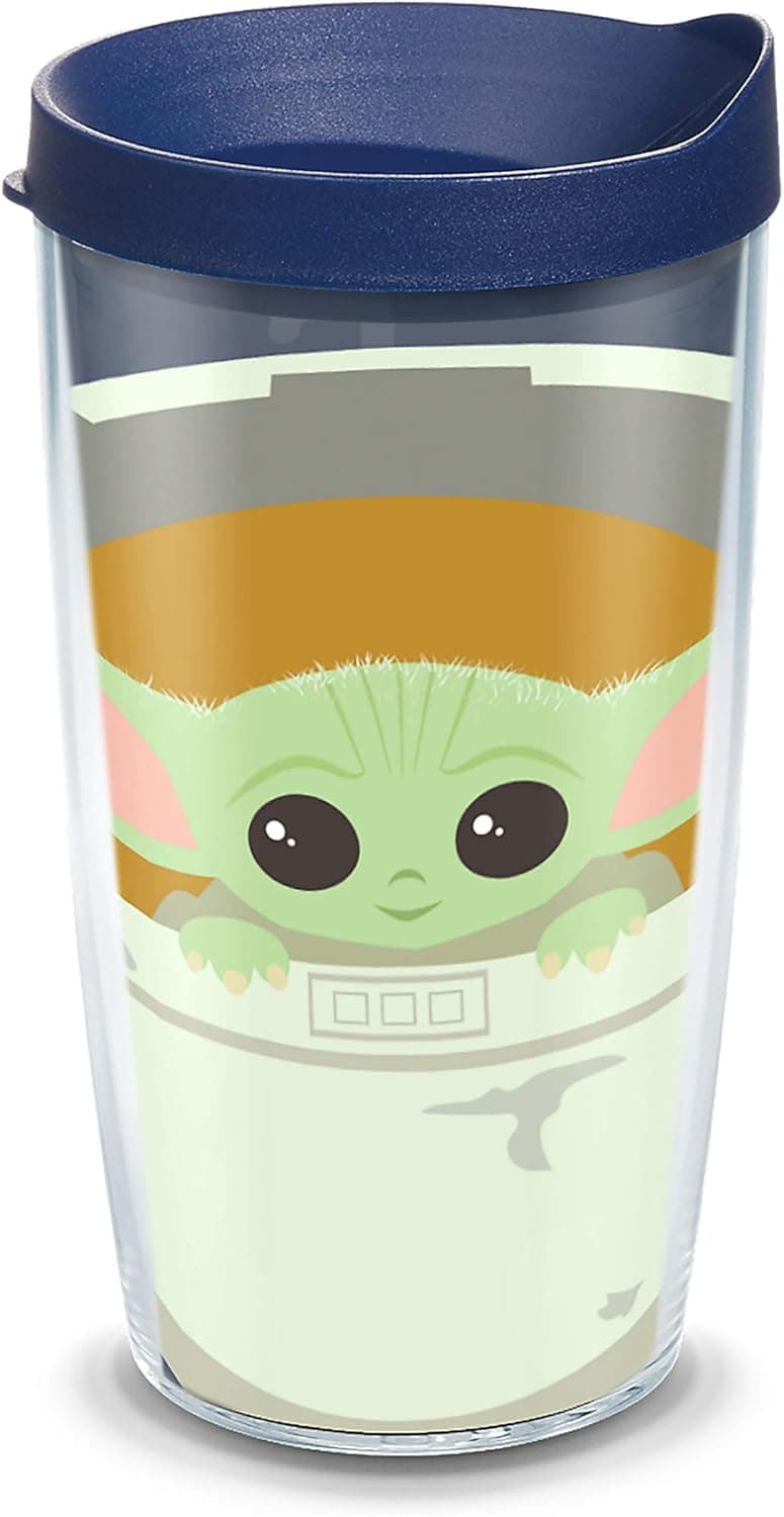 Insulated Tumbler: The Mandalorian Child in Carrier