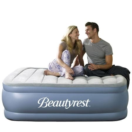 Beautyrest Hi Loft 17 Inch Queen Air Mattress with External Pump and 1-Year Warranty