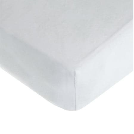 American Baby Company TL Care 100% Natural Cotton Fitted Mini Crib Sheet 38" x 24" - Soft & Breathable Small Nesting Portable Crib Sheet, Fits Pack N Play Mattresses, White, for Boys & Girls