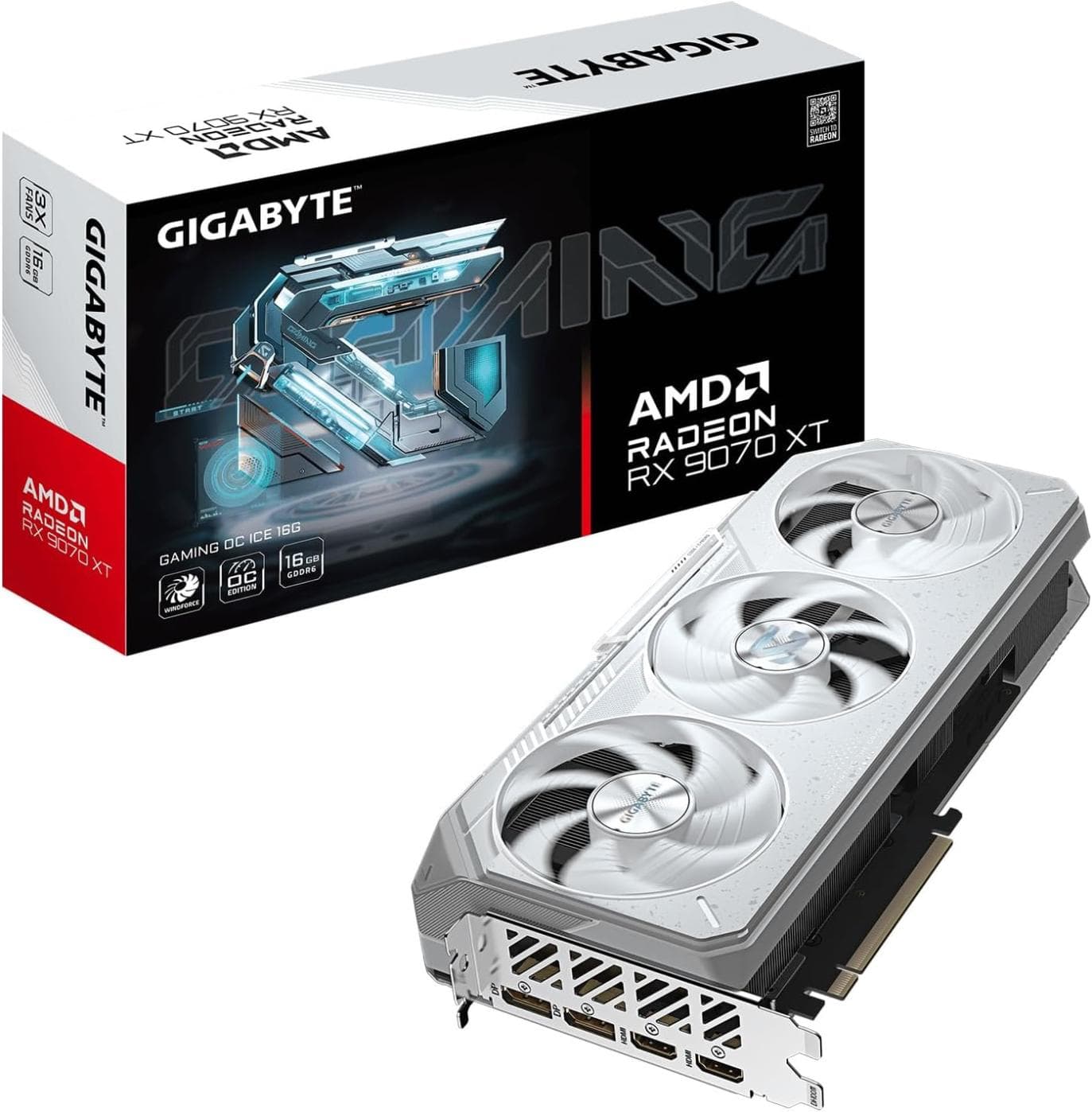 Save on GIGABYTE Radeon RX 9070 XT Gaming OC ICE 16G Graphics Card
