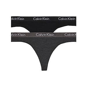 Soft & Comfy Calvin Klein Women's Thong Panty 2-Pack