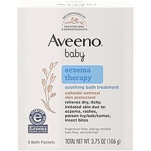Soothe Eczema with Aveeno Baby Colloidal Oatmeal Bath Treatments
