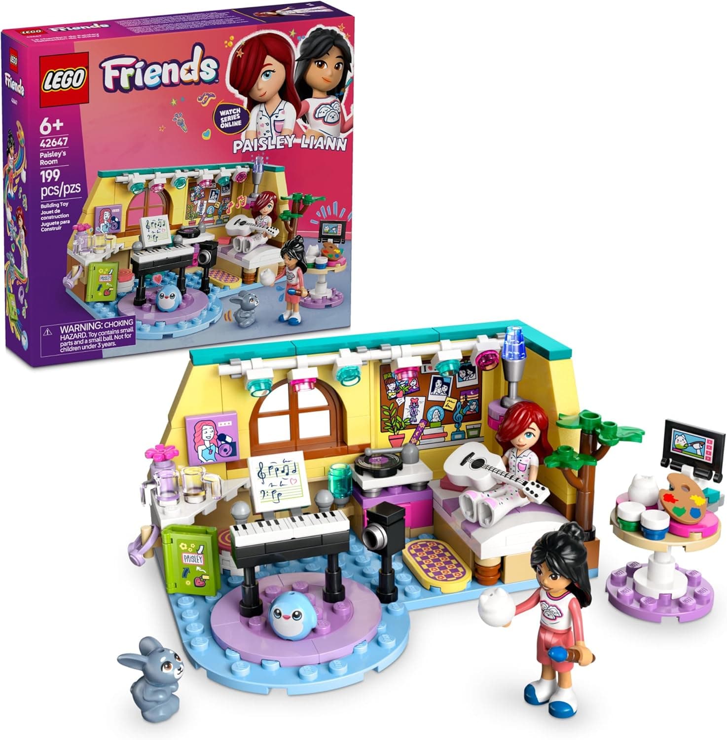 LEGO Friends Paisley's Room Building Toy - Pretend Play for Kids