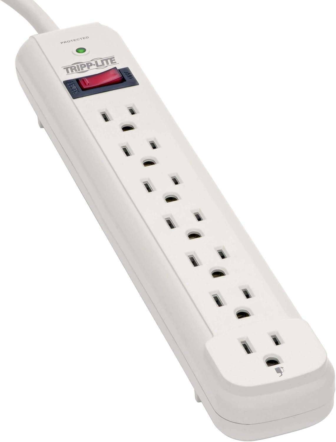 Tripp Lite 7-Outlet Surge Protector: Long Cord, High Joules, Lifetime Warranty