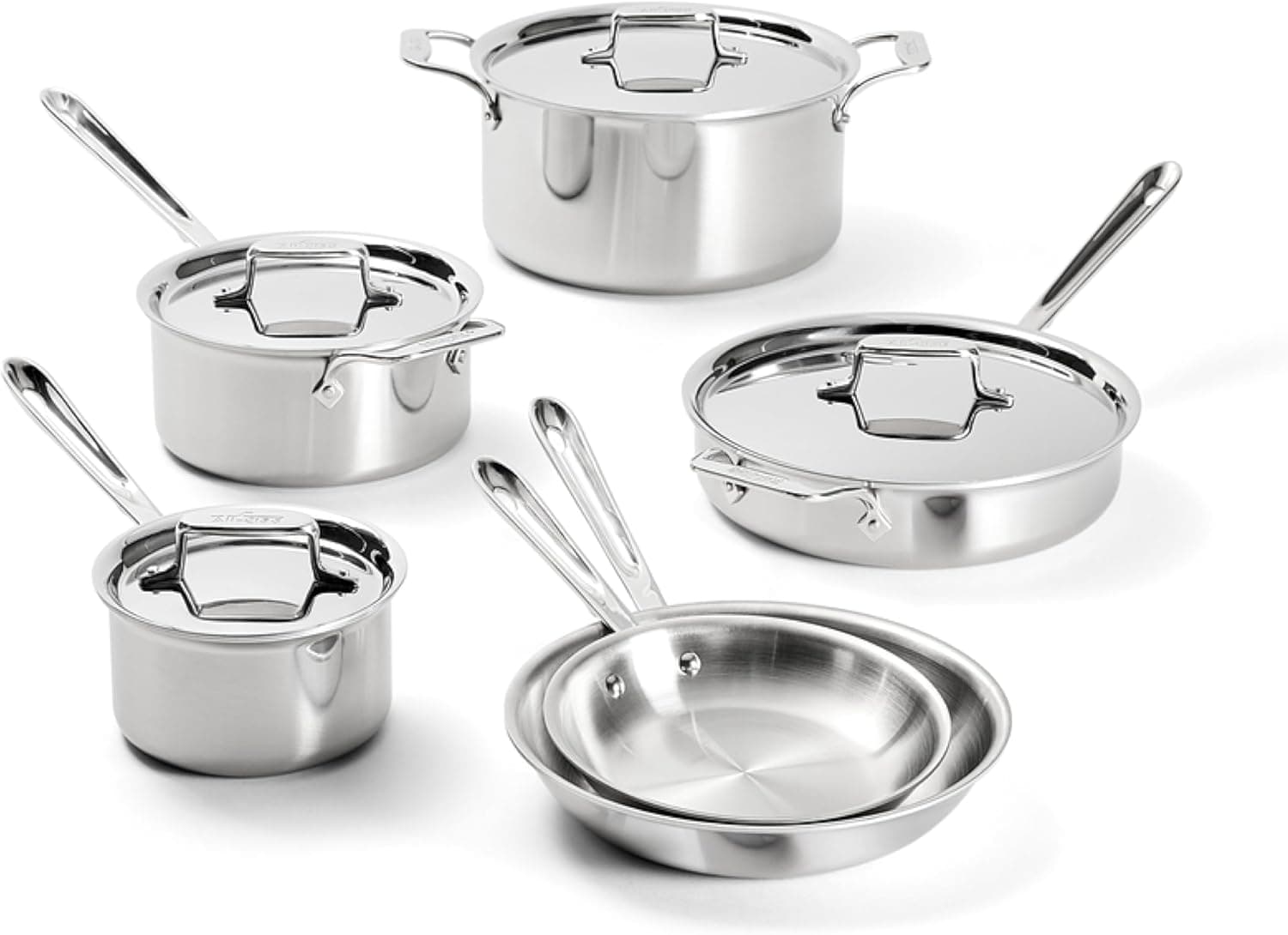 All-Clad D5 Stainless Steel Cookware Set - Made in USA