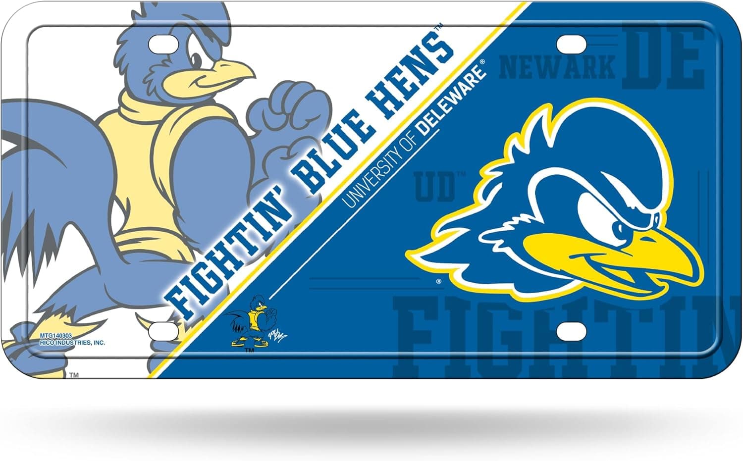 Personalize Your Ride with the Delaware Fightin' Blue Hens Auto Tag