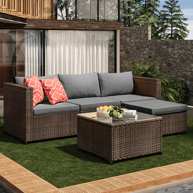 Modular Patio Sectional Set - 68% Off