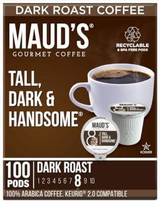 Save 33% on 100-Count Maud's Gourmet Coffee Keurig 2.0 Pods