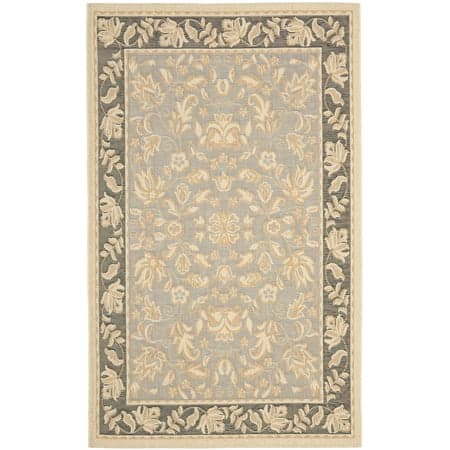 Safavieh Beach House Dervla Oriental Indoor/Outdoor Area Rug, Light Blue/Espresso, 5'3" x 7'7"