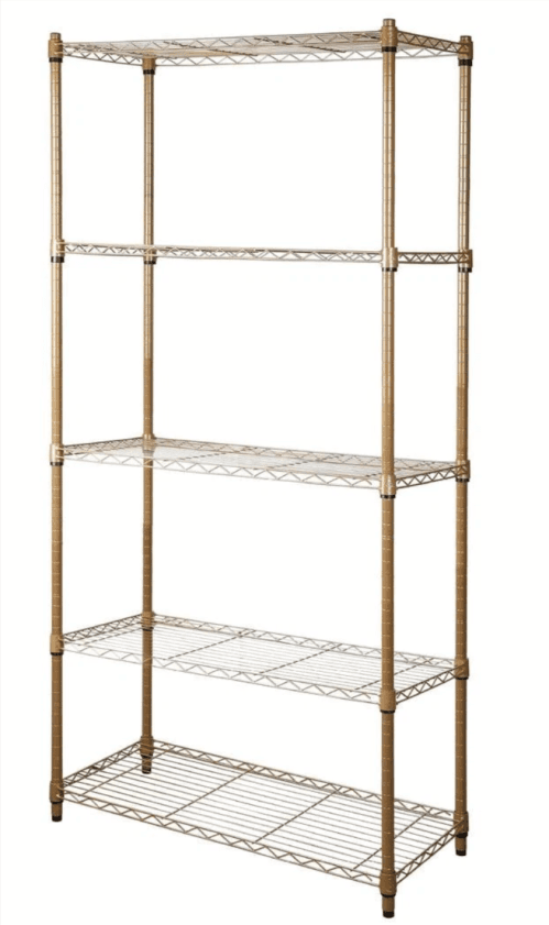Rubbermaid 5-Tier Chrome Shelving Unit at 55% Off