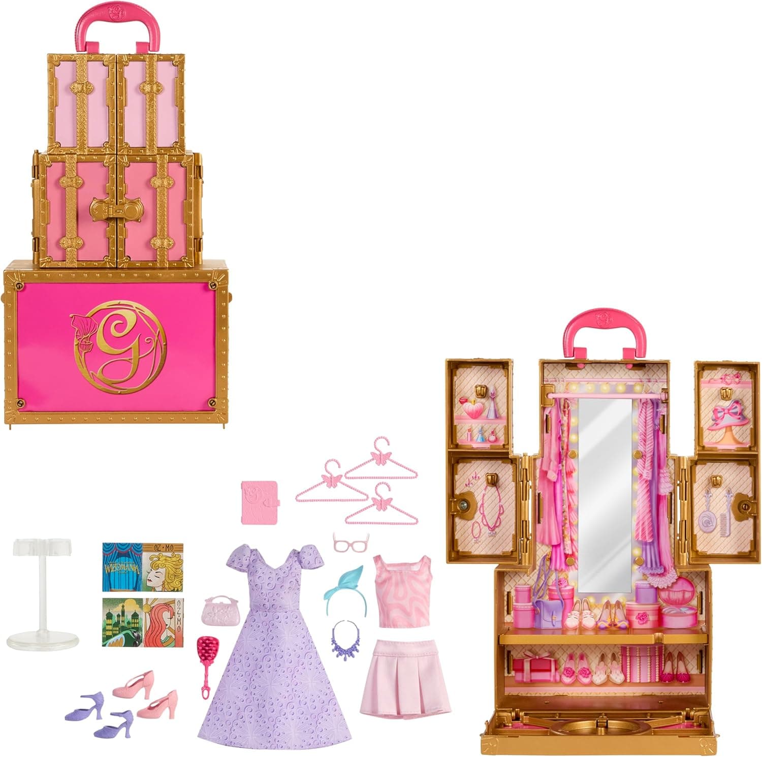 Mattel's Wicked Glinda Glamorous Closet - Movie-Inspired Accessories