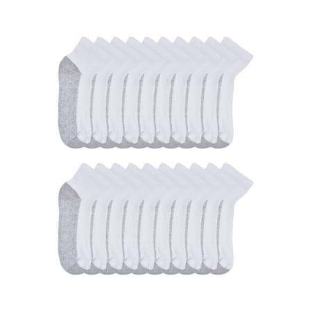 Wonder Nation Boys Cushioned Ankle Socks, 10 Pack, Sizes S (4-8.5) - L (3-9)