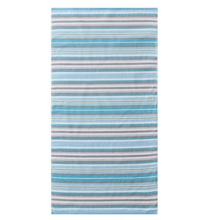 Better Homes & Gardens Coastal Tropez Striped Blue & Gray Cotton-Blend Beach Towel