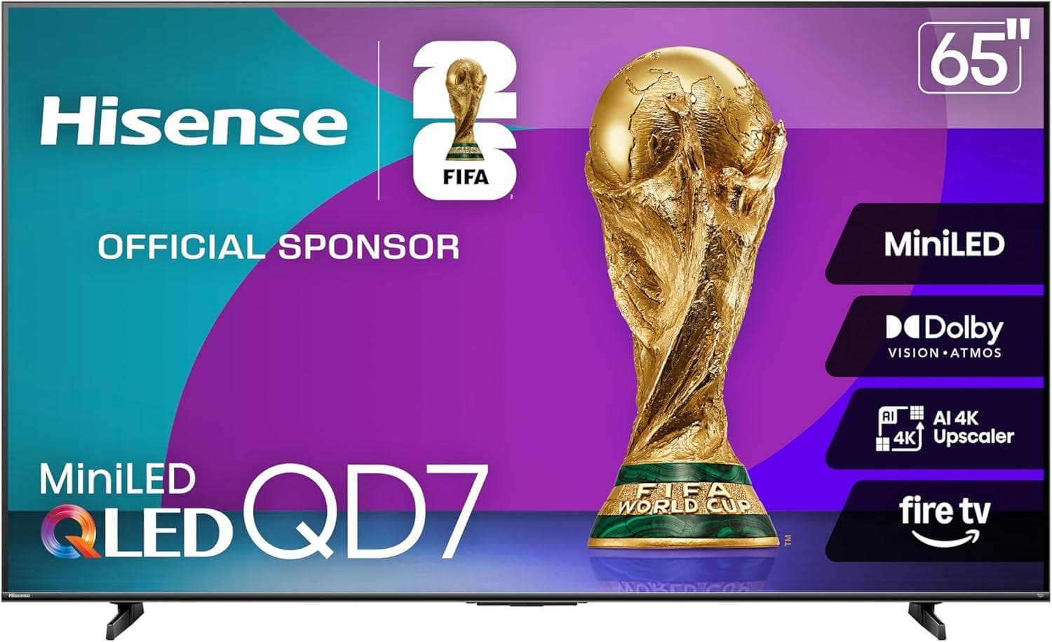 Hisense 65" QD7 Series Mini-LED 4K Smart TV - 12% Off
