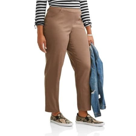 JMS Just My Size by Hanes Women's Plus Size 2 Pocket Pull On Pants, Single and 2 Pack
