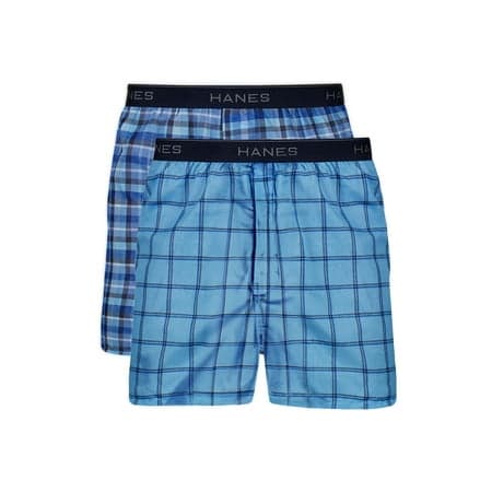 Underwear Boxers Pack, 2-Pack, Moisture-Wicking Boxer Underwear for Men, Plaid