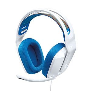 Logitech G335 Wired Gaming Headset w/ 3.5mm Jack (White) $30