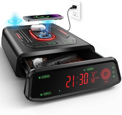 Trrko Biometric Safe with Built-in Speaker - 50% Off