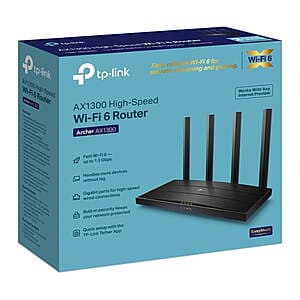Upgrade to Blazing-Fast WiFi 6 with the TP-Link Archer AX1300 Router
