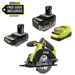 RYOBI ONE+ 18V Circular Saw Kit with Batteries and Charger