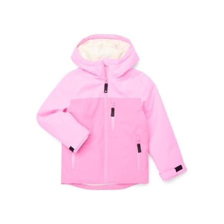 Ozark Trail Girls Snow and Ski Hooded Zip-Up Jacket, Sizes 4-18