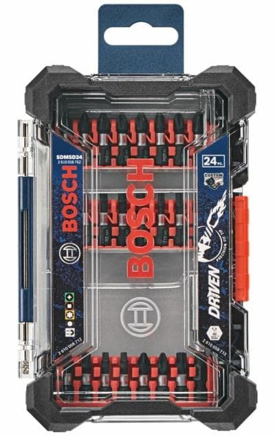 Bosch Screwdriving Bits with Convenient Carrying Case