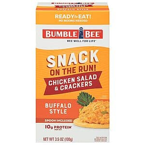 Bumble Bee Snack On The Run Buffalo Chicken Salad with Crackers - $1.10 with Subscription