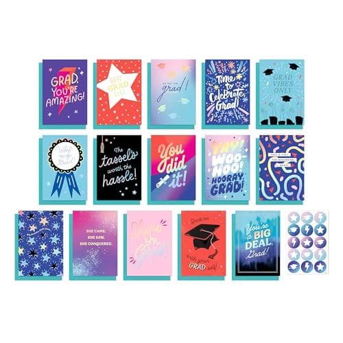 15-Count American Greetings Graduation Card Pack with Envelopes