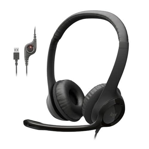 Noise-Cancelling Logitech Headset: Hear Clearly, Work Productively